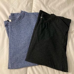 2 soft cotton heathered tshirts - Mossimo & H&M